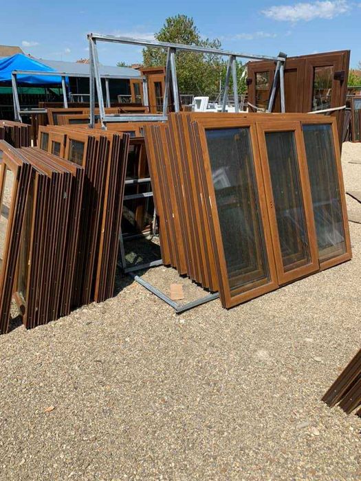 ferestre termopan stejar auriu noi