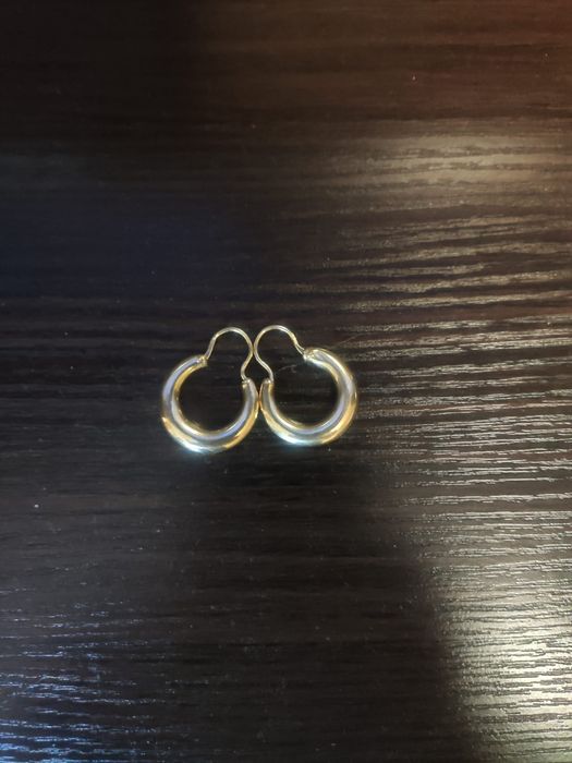 Золотые серьги"калачи"