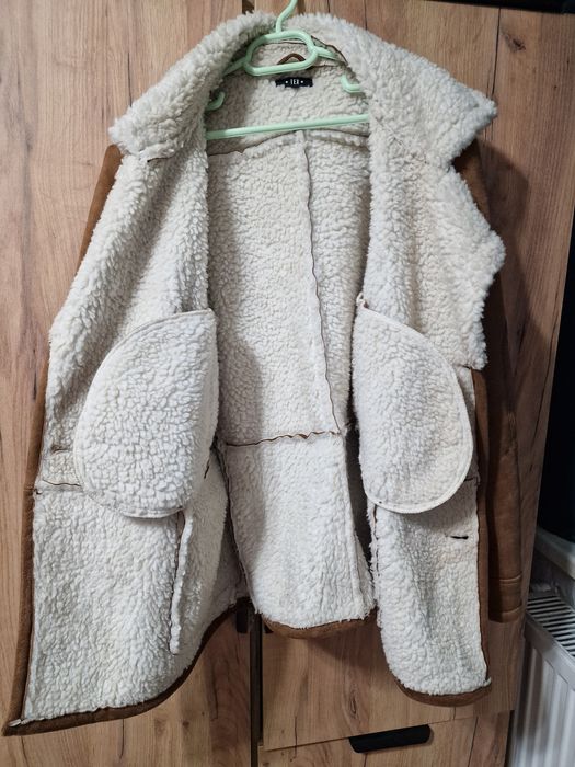 Haină îmblănită maro