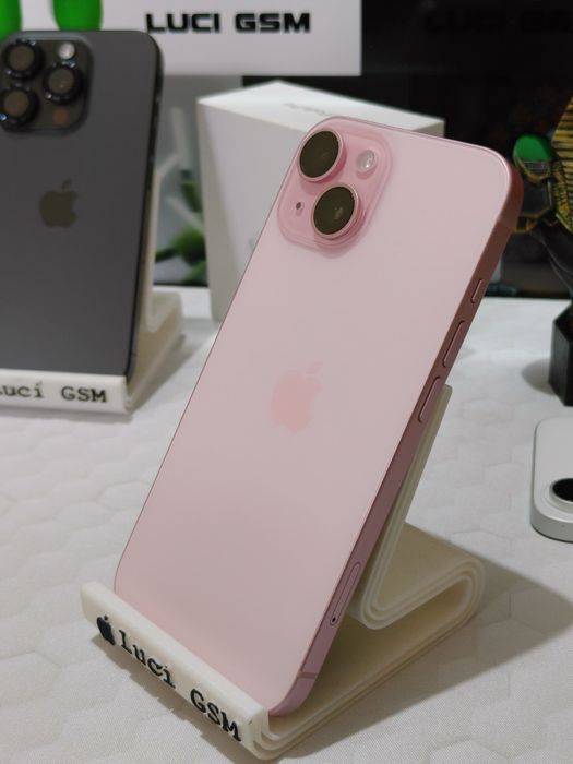 iPhone 15 5G (Pink) Rose Edition 128GB ca NOU impecabil cu 94% Ofertă Preț