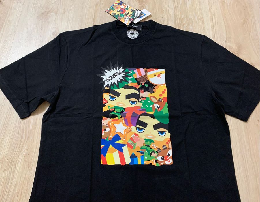 Мъжки тениски Dsquared oversize налични в черно и в бяло