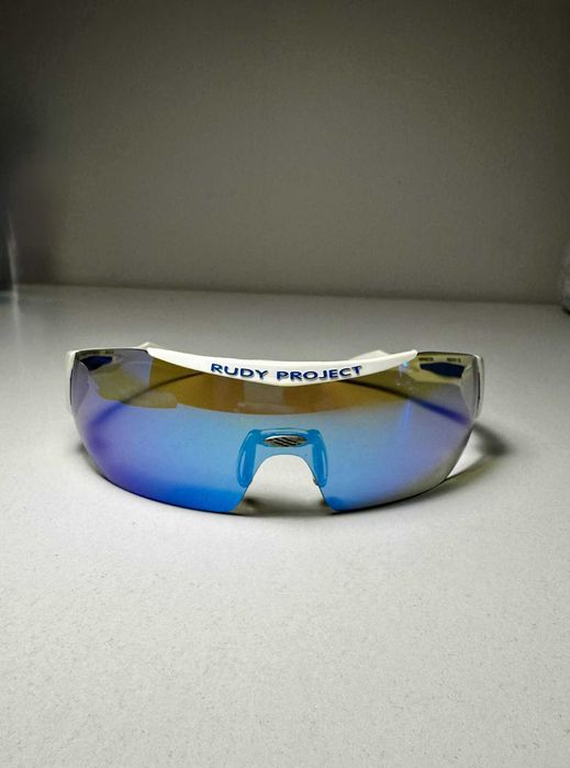 Rudy Project - Sportmask White Frame & Blue Mirror Lens