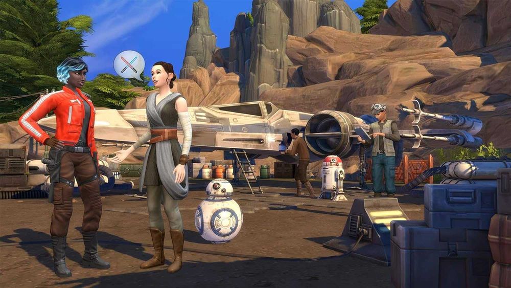 Новый The Sims 4 - Star Wars: Journey to Batuu Bundle PS4/PS5