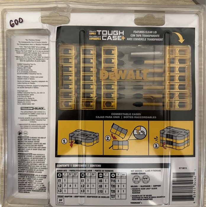 Набор бит 40 шт DEWALT DWA2T40IR Impact Ready