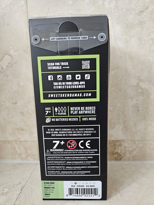 Kendama Sweets Pro CF GEM Peridot antiskid, nou (curier)