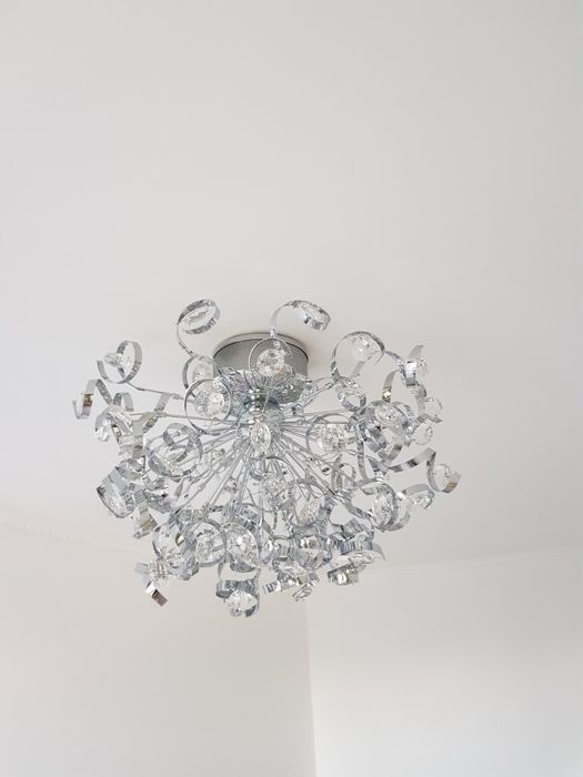 Люстра потолочная хромированная