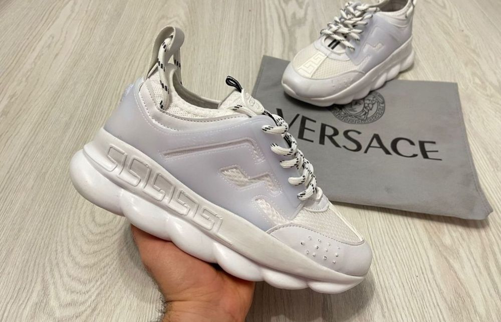 STOC LIMITATI!! Adidasi / Sneakers Versace Chain Reaction Alb Marimi 36-44 Unisex