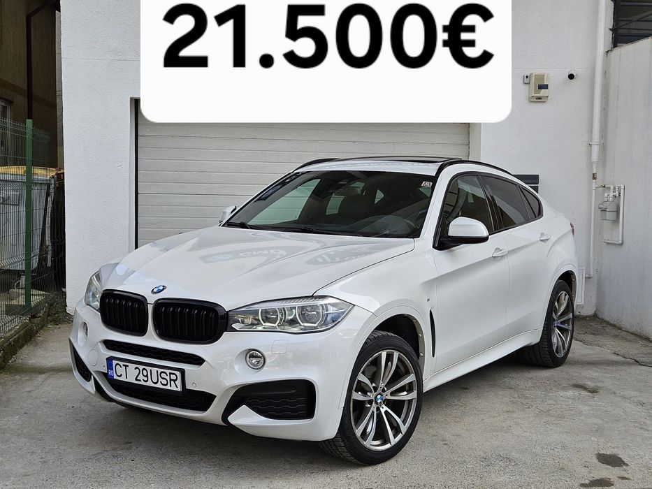 Bmw X6 / 3.0 d 313cp / Alb Perlat M Paket/