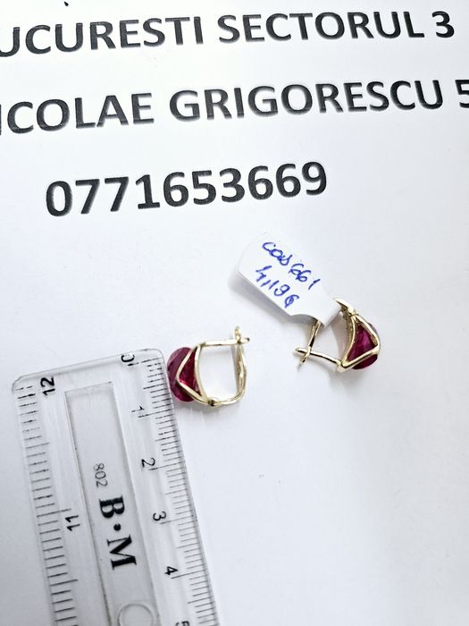 Vand cercei din aur 14 k 4.19 g cod 661