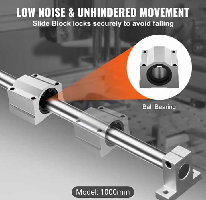 Set de țevi de ghidare liniară, SFC20 1000mm CNC DIY