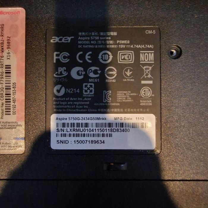 Продам ноутбук Acer.