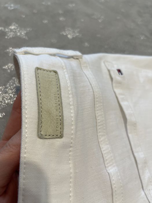 Blugi albi dama Tommy Hilfiger