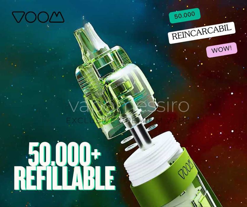 Senzational!Vape Voom Reincarcabil Reutilizabil 50.000 Puffuri