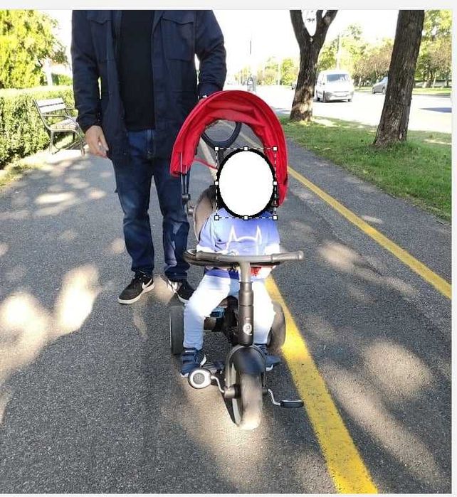 Tricicleta pliabila QPlay Rito, Rosu