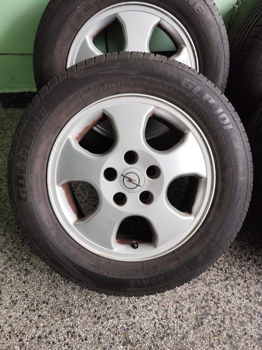 Лети  (алуминиеви) джанти с гуми за Опел Зафира / Астра, 15 цола 5×110