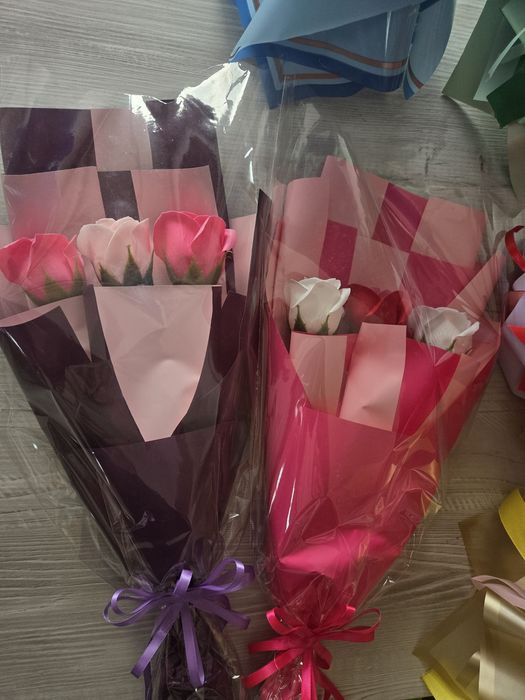 Buchet trandafiri sapun