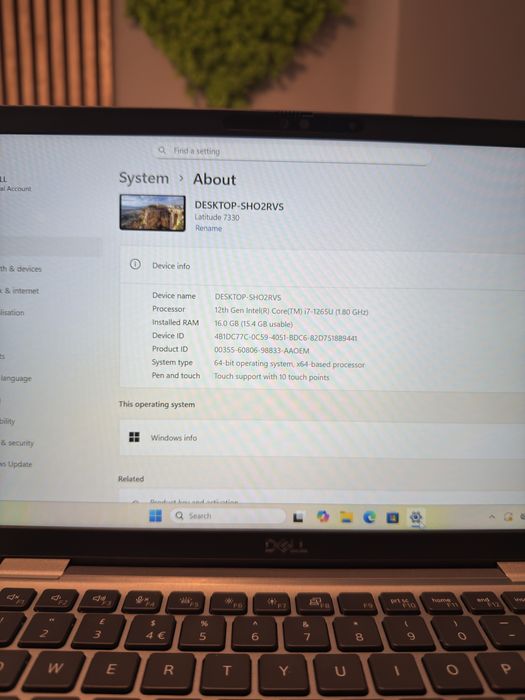 **ATS GSM**Dell Latitude 7330 I7 256gb ssd/Fact+Gar 12 luni