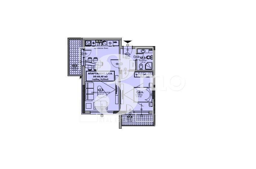 Продава се Двустаен апартамент в с. Гара Елин Пелин, Област София-област - 79 кв.м за 1557 €/кв.м - Снимка #4