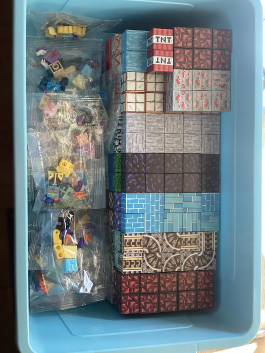 Магнитные блоки конструкторы Майнкрафт