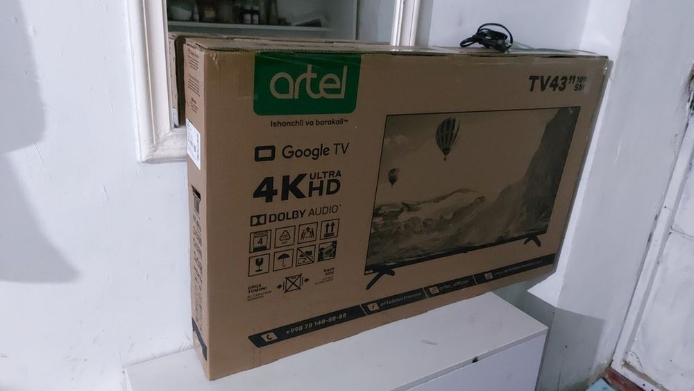 43 talik, 4k TV. HDR, SMART, karobkada yangi! , garantiyasi bilan