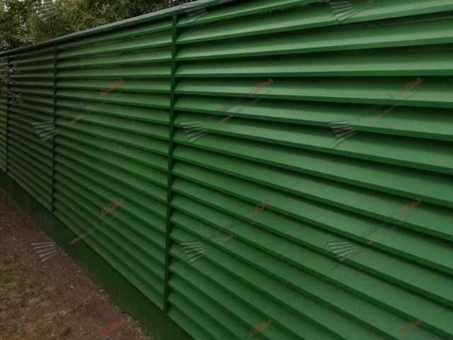 Забор жалюзи горизонтальный