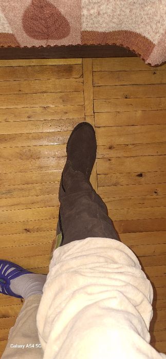 Сапоги замшавые, раз 40