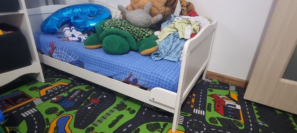 Pătuț din lemn bebe, transformabil