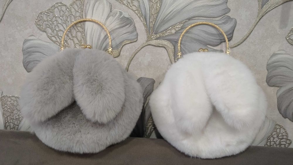 Меховая сумка зайчик