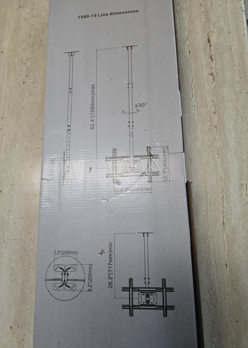 Потолочное крепление для телевизора Новое