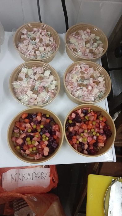 Продаются готовые блюда, салаты