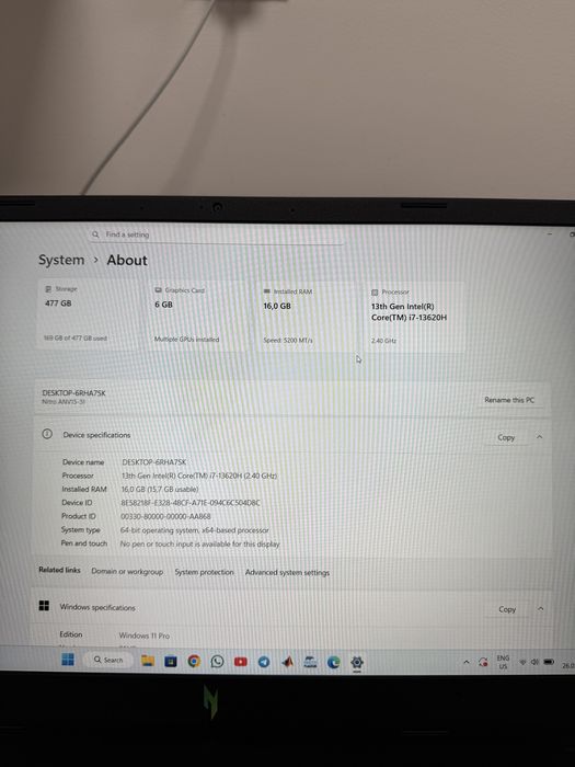 Acer Nitro 5  продаю