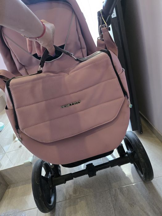 Детска количка bebetto luca pink 2in1