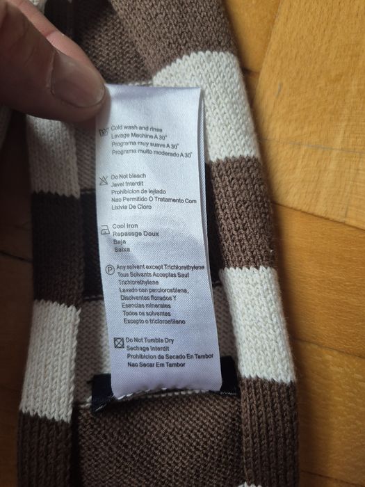 Eșarfă Burberry, Bumbac & Lână, Clasic Dungat, Unisex, Copii