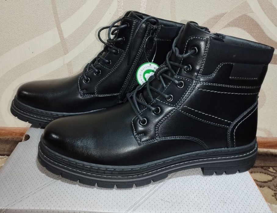 Новые мужские ботинки.С мехом.Турция