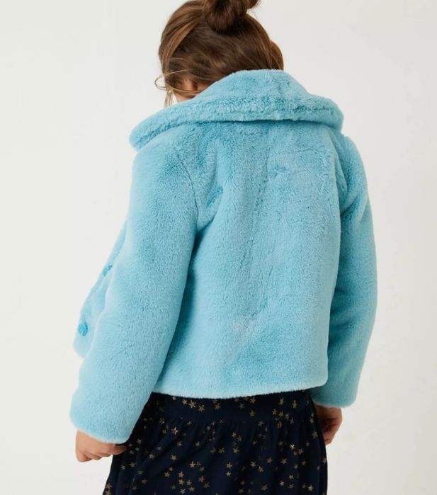 Blană artificiala turcoaz