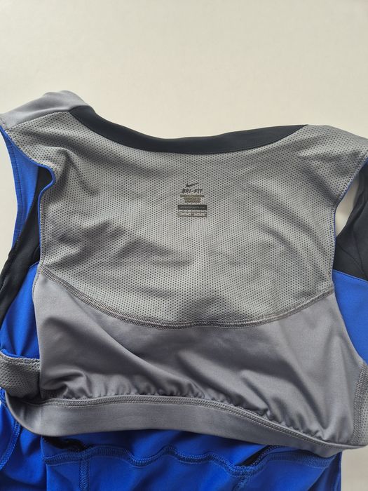 Rochie sport Nike Dri-Fit, albastru cu negru