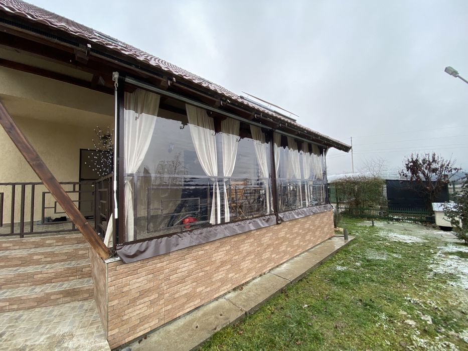 Inchideri terase/foisoare cu folie PVC transparenta Taiwan 0.8mm