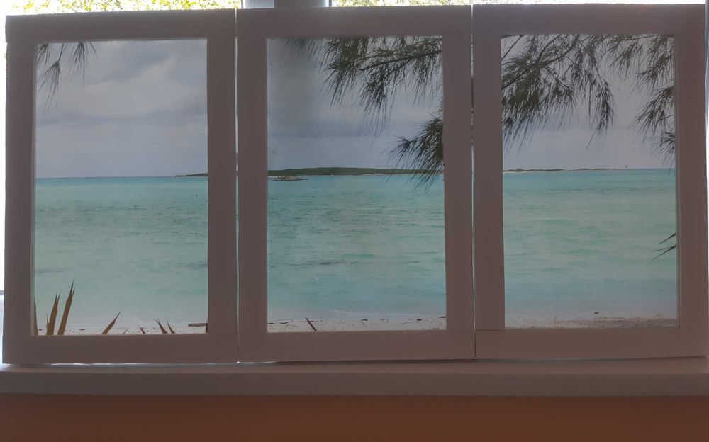 tablou unicat handmade fereastra falsa