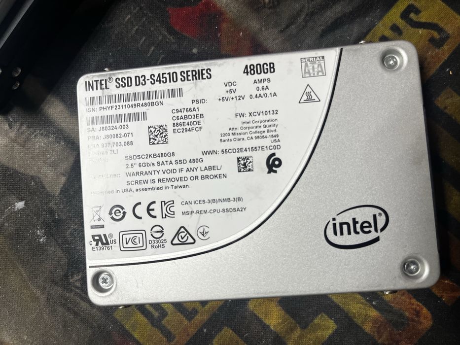 Серверные ссд 480/960gb 100%