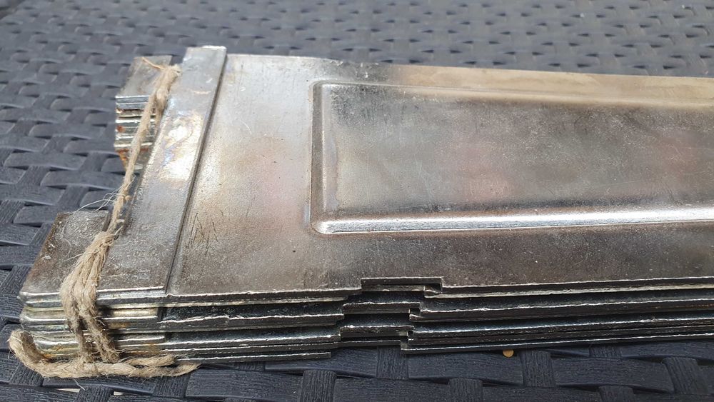 13 lamele de otel pentru rafturi, 60 cm lungime x 10 latime x0,3