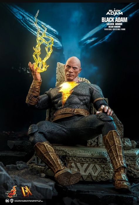 DC Hot Toys DX 31 - Black Adam Golden Armor Deluxe, 1/6 figure - new, sealed with brown box