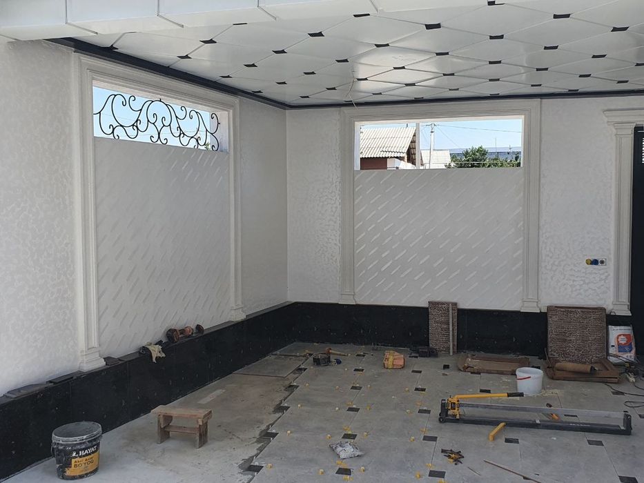 Travertin-7$ dan  Marmarino Sokil Mramor  fasad ishlari