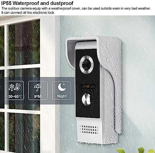 7" Видео домофон система с отключване и мониторинг