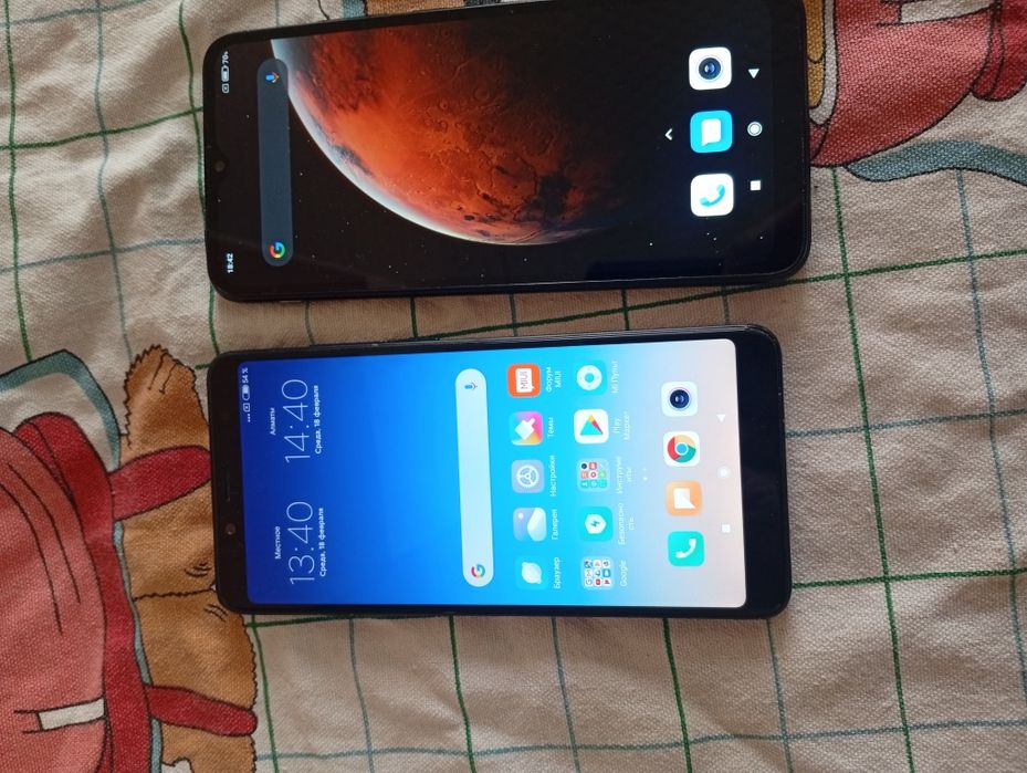 Срочно продам 2 Телефона Редми 9а и Нот 5