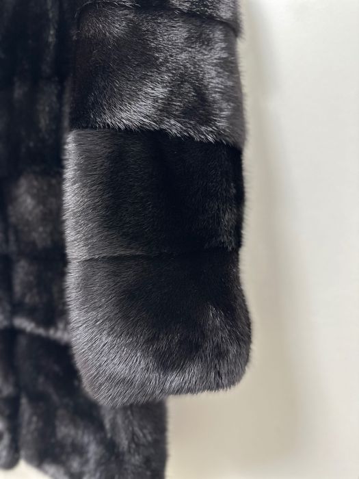 blana de nurca naturala neagră