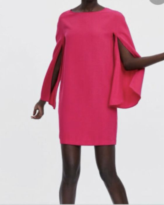 Рокля Зара / Zara цвят фуксия