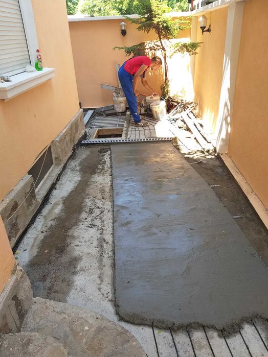 Огради, подпорни стени и габиони. Терасиране на дворове. Навеси