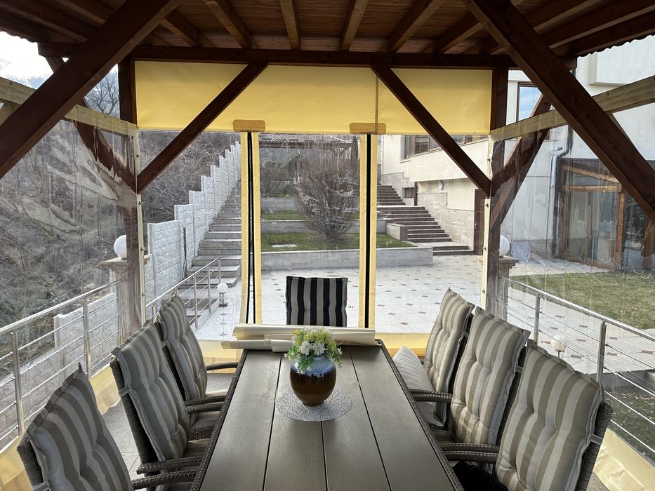 Ветроупорни завеси PVC прегради прозрачен винил кристал найлон барбекю