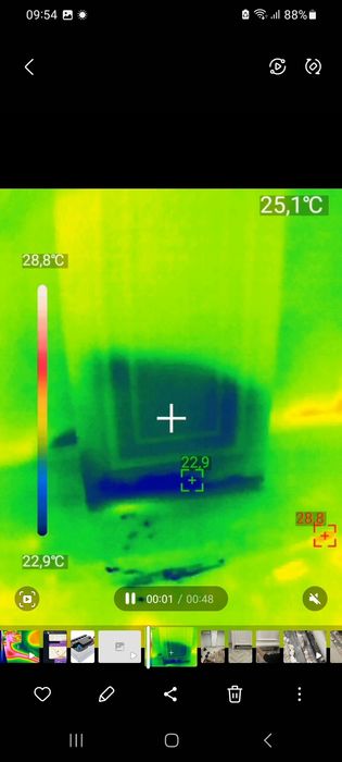Тепловизор. Утечка Теплый Пол, акустика совук сув