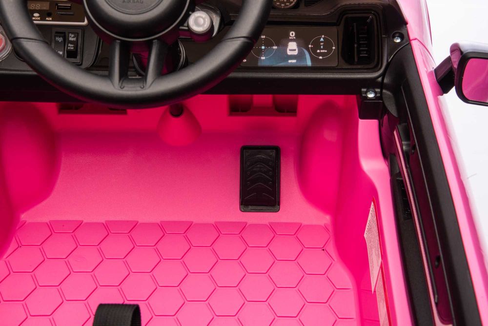 Masinuta electrica Porsche Cayenne 2x35W 12V scaun tapitat Pink